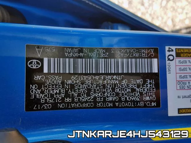 JTNKARJE4HJ543129 фото 2
