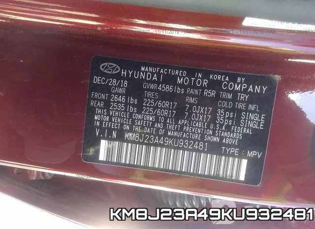 KM8J23A49KU932481 фото 10