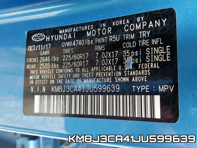 KM8J3CA41JU599639 фото 2