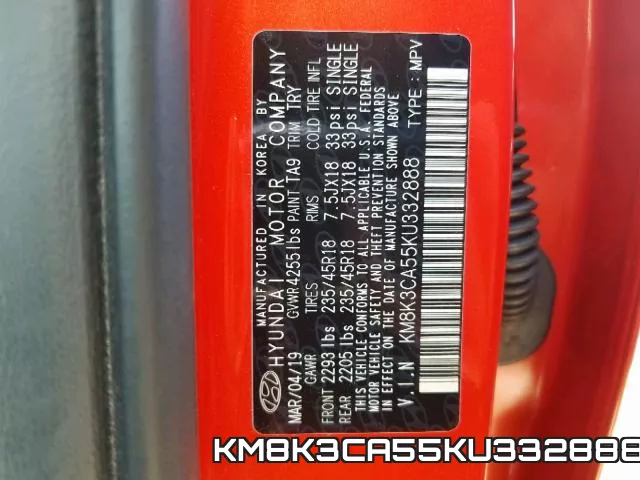 KM8K3CA55KU332888 фото 2
