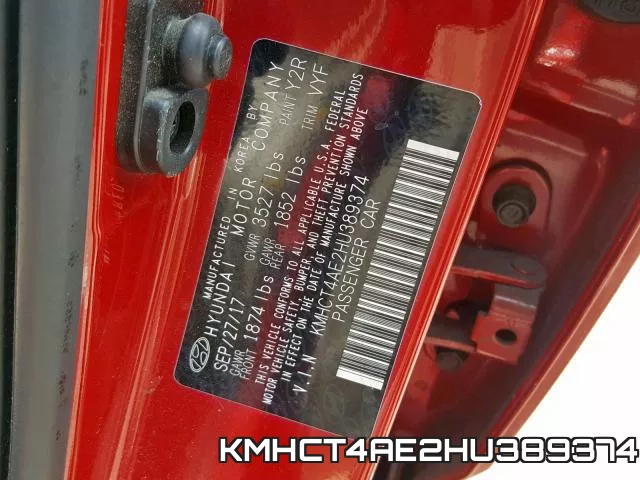 KMHCT4AE2HU389374 фото 2