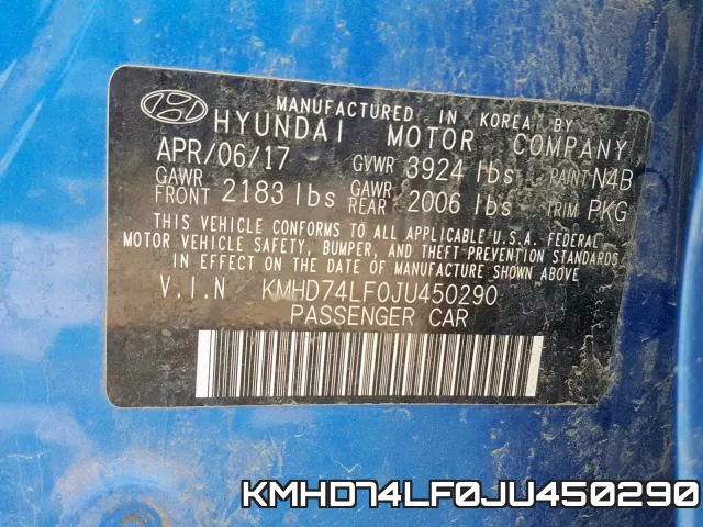 KMHD74LF0JU450290 фото 2