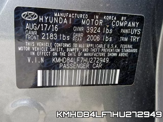 KMHD84LF7HU272949 фото 2