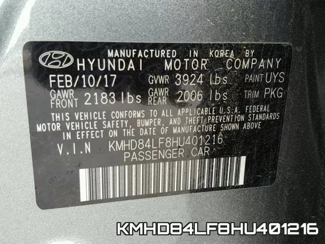 KMHD84LF8HU401216 фото 2