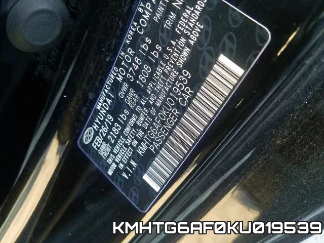 KMHTG6AF0KU019539 фото 2