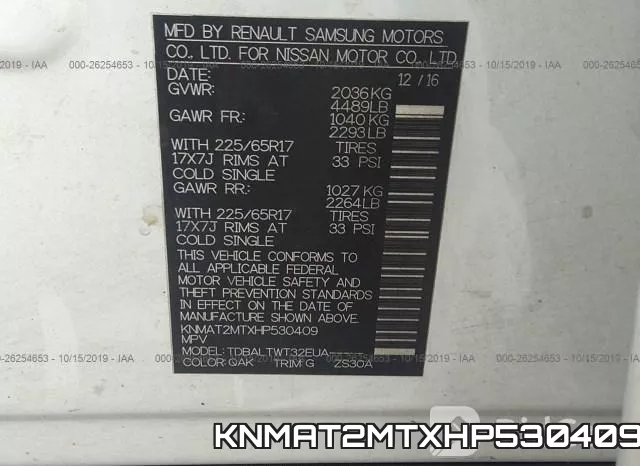 KNMAT2MTXHP530409 фото 10