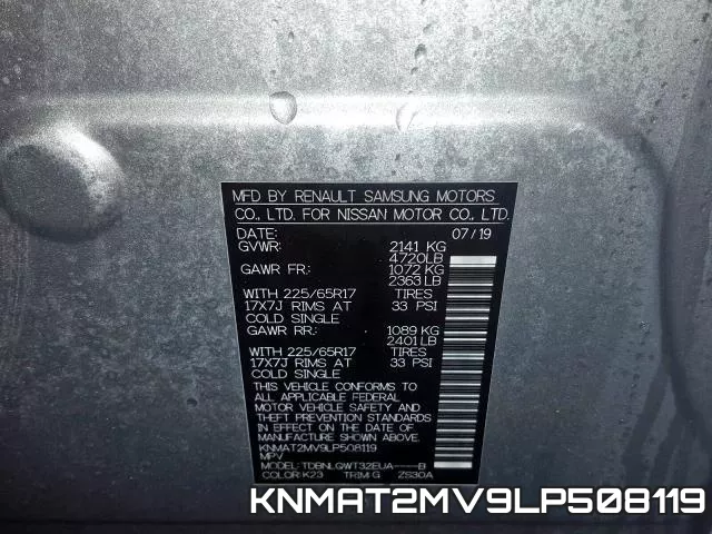 KNMAT2MV9LP508119 фото 2