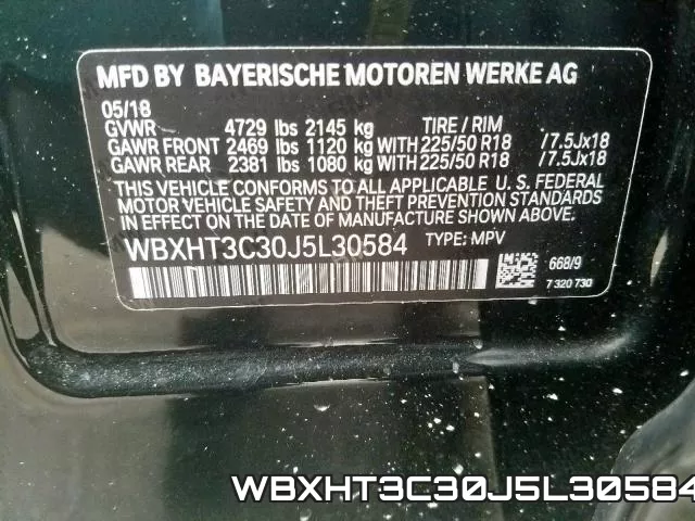 WBXHT3C30J5L30584 фото 2