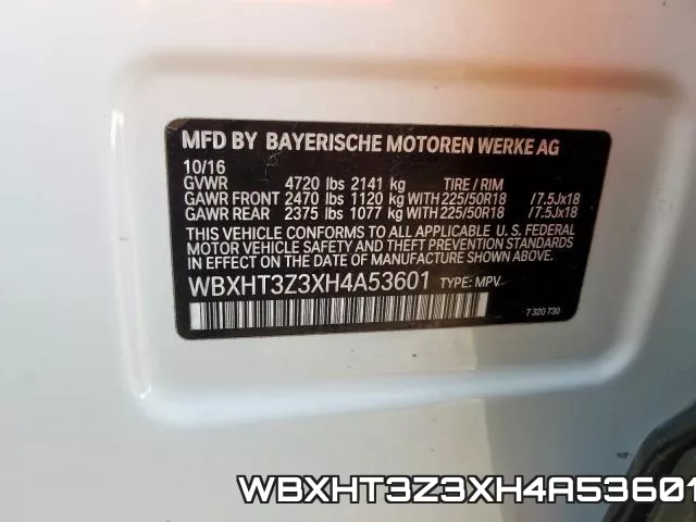 WBXHT3Z3XH4A53601 фото 2