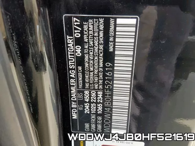 WDDWJ4JB0HF521619 фото 2