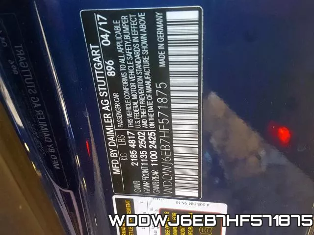 WDDWJ6EB7HF571875 фото 2