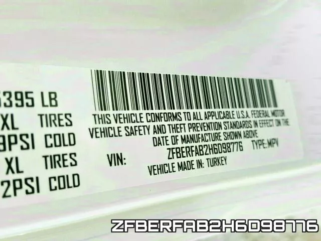 ZFBERFAB2H6D98776 фото 2