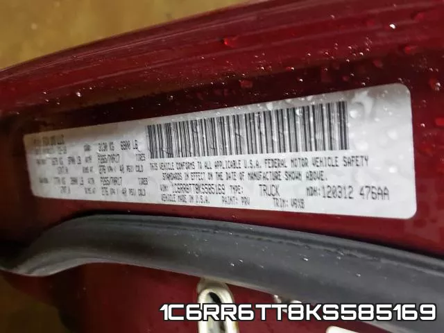1C6RR6TT8KS585169 фото 2