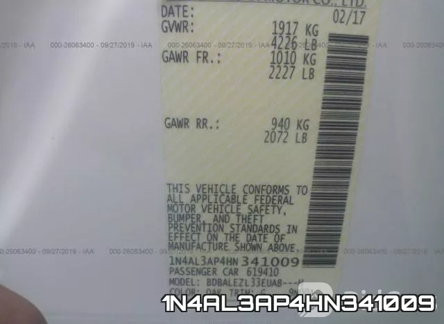 1N4AL3AP4HN341009 фото 10
