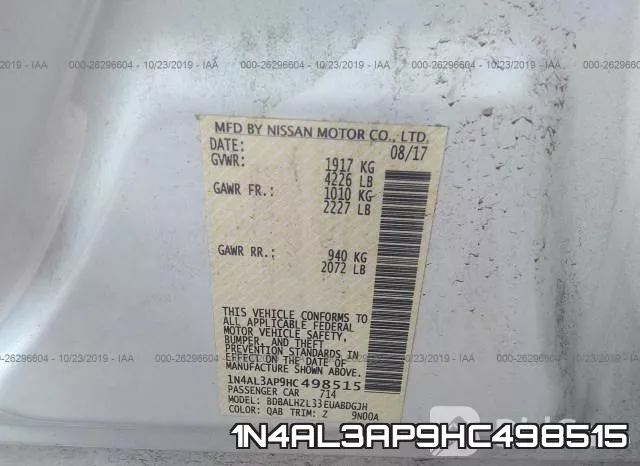 1N4AL3AP9HC498515 фото 10