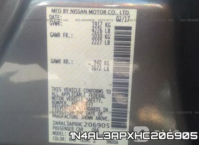 1N4AL3APXHC206905 фото 10