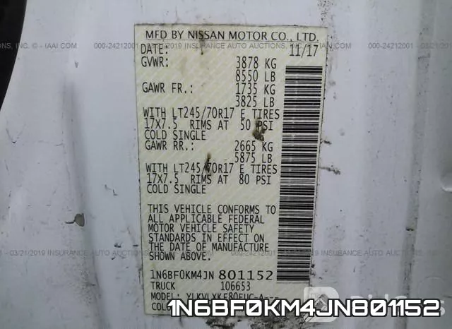 1N6BF0KM4JN801152 фото 9