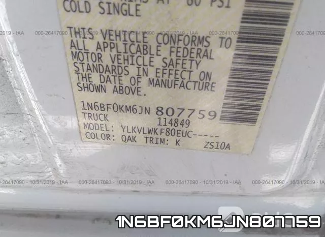 1N6BF0KM6JN807759 фото 10