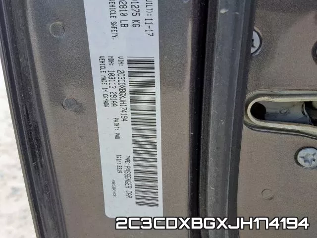 2C3CDXBGXJH174194 фото 2