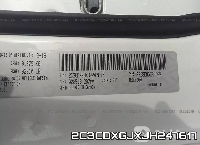 2C3CDXGJXJH247617 фото 10