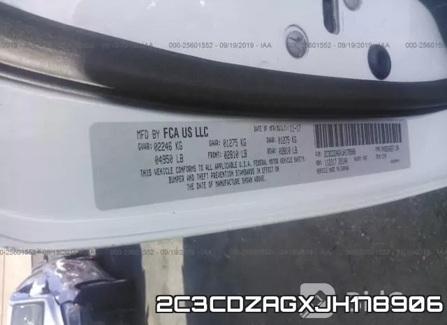 2C3CDZAGXJH178906 фото 10