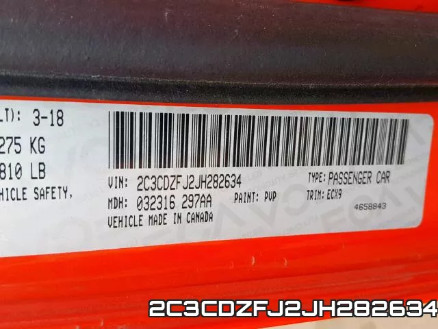 2C3CDZFJ2JH282634 фото 2