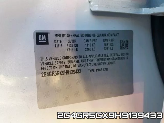 2G4GR5GX9H9139433 фото 2