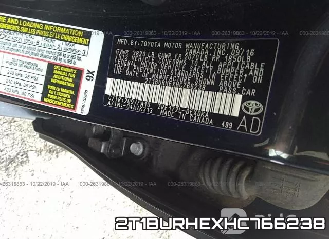 2T1BURHEXHC766238 фото 10