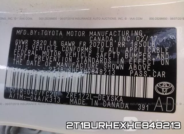 2T1BURHEXHC848213 фото 10