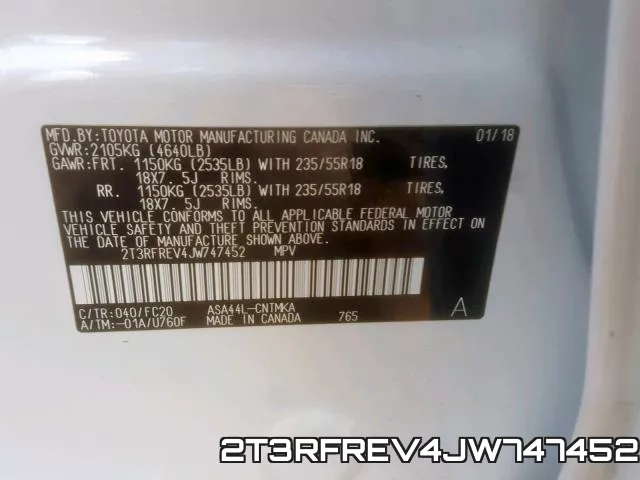 2T3RFREV4JW747452 фото 2