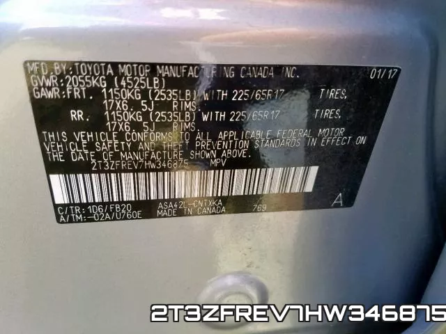 2T3ZFREV7HW346875 фото 2