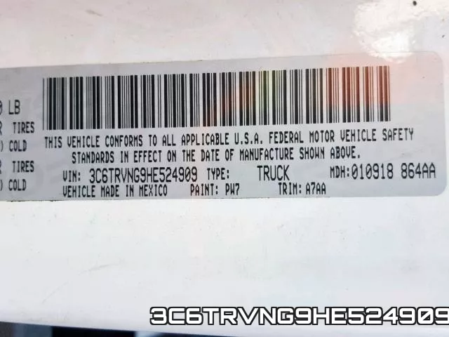 3C6TRVNG9HE524909 фото 2