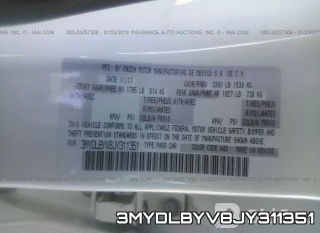 3MYDLBYV8JY311351 фото 10