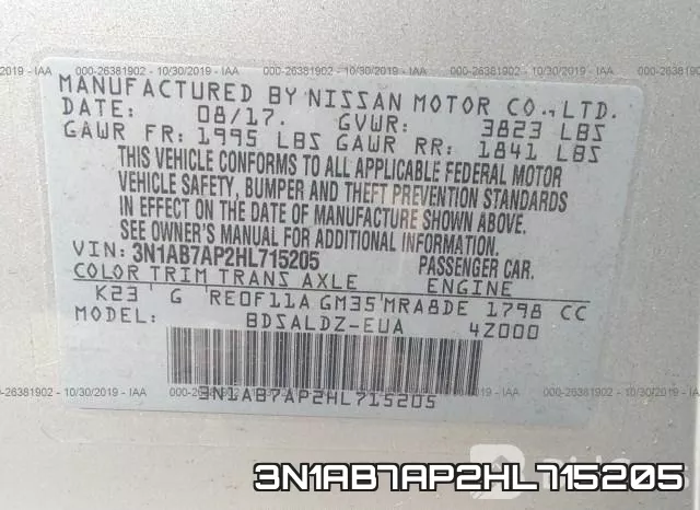 3N1AB7AP2HL715205 фото 10