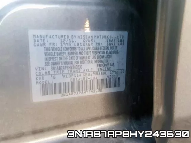 3N1AB7AP8HY243630 фото 2
