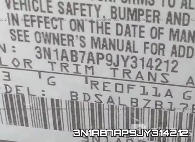 3N1AB7AP9JY314212 фото 10