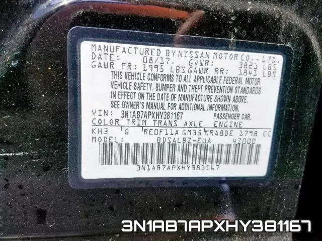 3N1AB7APXHY381167 фото 2