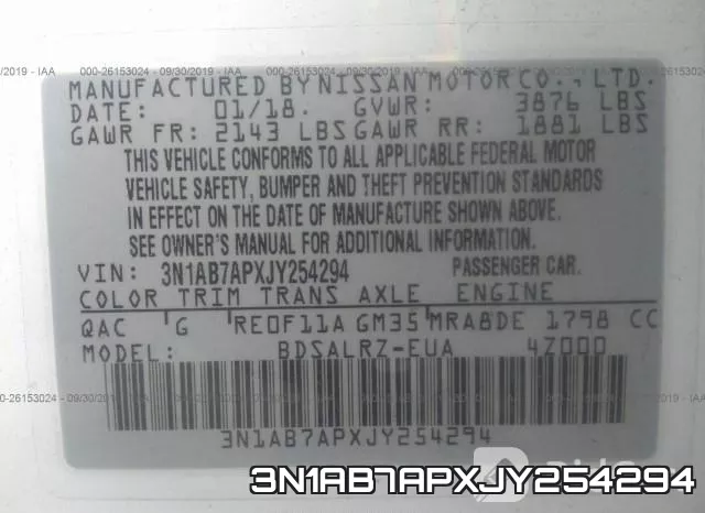 3N1AB7APXJY254294 фото 10