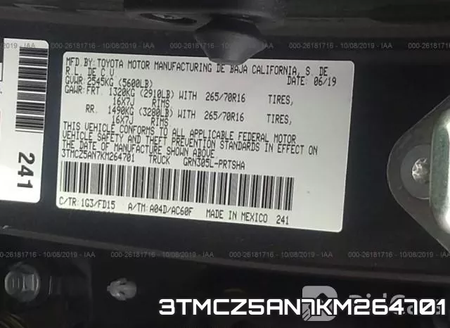 3TMCZ5AN7KM264701 фото 9