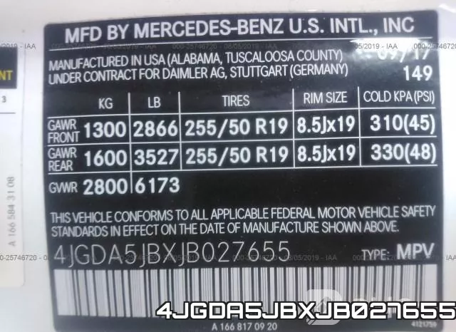 4JGDA5JBXJB027655 фото 10
