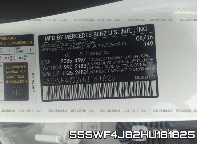 55SWF4JB2HU181825 фото 10