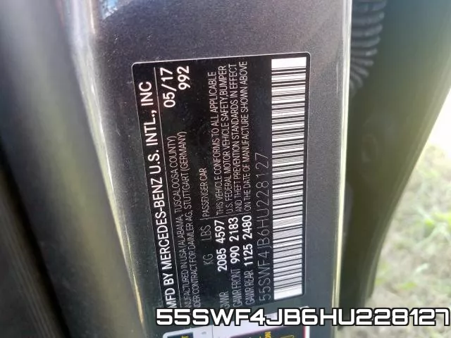 55SWF4JB6HU228127 фото 2