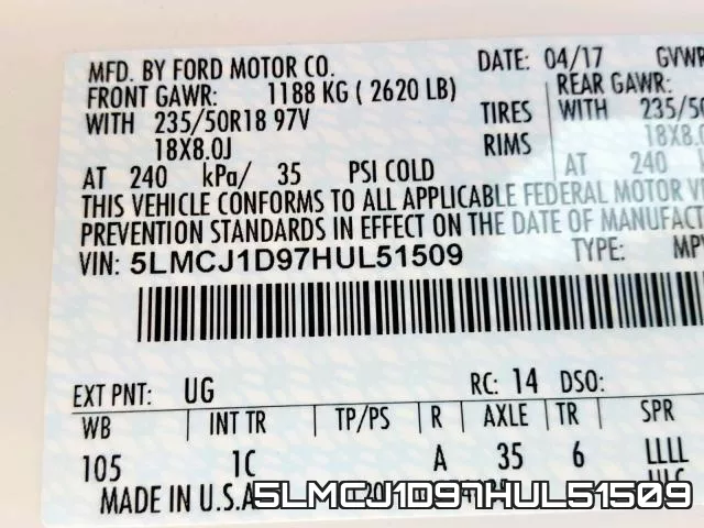 5LMCJ1D97HUL51509 фото 2