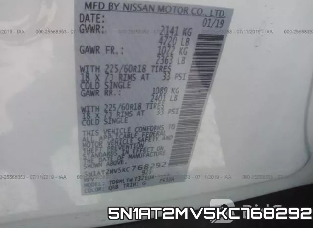 5N1AT2MV5KC768292 фото 10