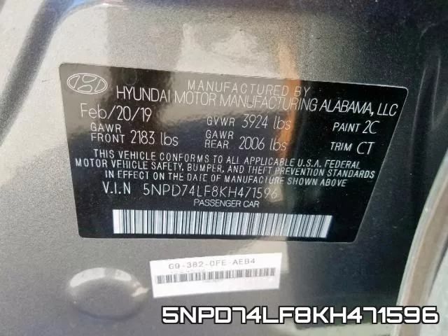 5NPD74LF8KH471596 фото 2