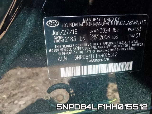 5NPD84LF1HH015512 фото 2