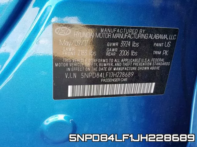 5NPD84LF1JH228689 фото 2