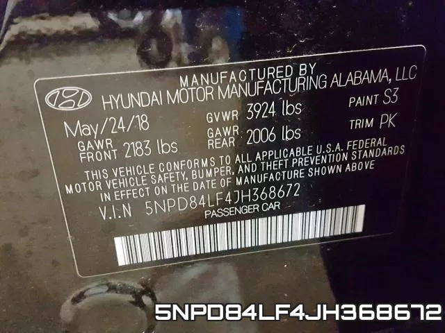 5NPD84LF4JH368672 фото 2
