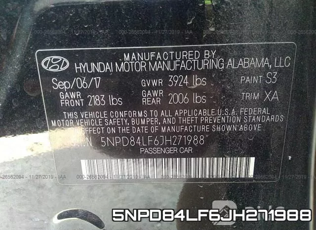 5NPD84LF6JH271988 фото 10