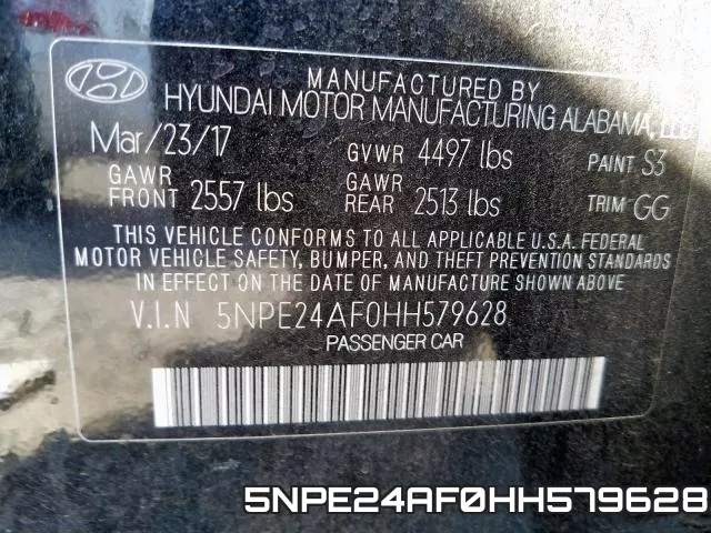 5NPE24AF0HH579628 фото 2